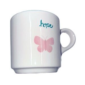 Dolly Parton Hope Mug with Pink Butterfly Design 20 ounce brand new